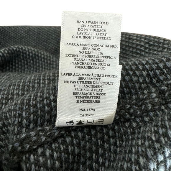 Rails Mens Rune Birdseye Wool Blend Crew Sweater Blue Knit Pullover SZ. XL - Picture 14 of 15